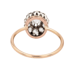 Bague Pompadour en or jaune et diamants