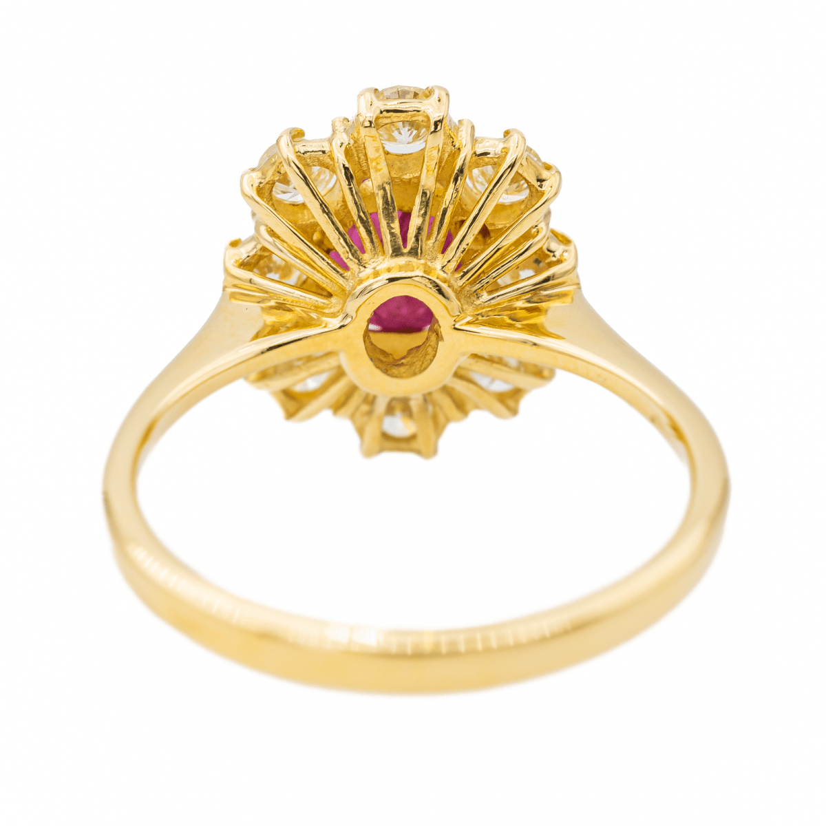 Bague Pompadour Or jaune Rubis - Castafiore