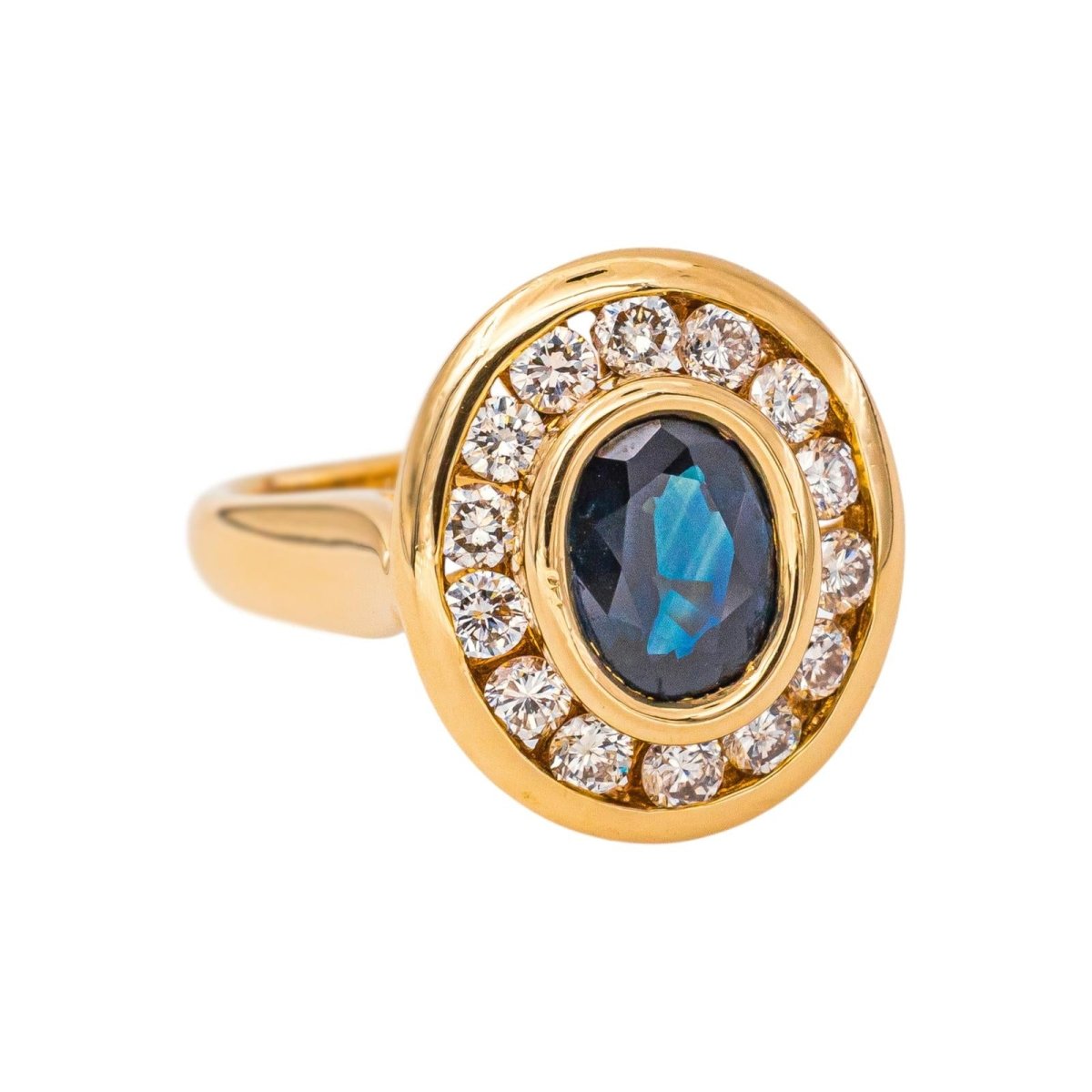 Bague Pompadour Or jaune Saphir - Castafiore