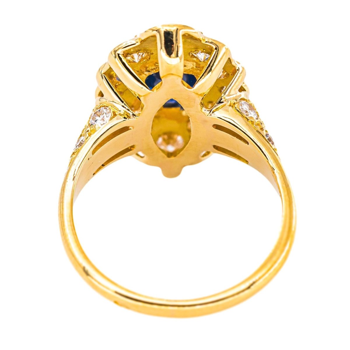 Bague Pompadour Or jaune Saphir - Castafiore