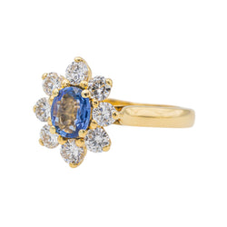 Bague Pompadour Or jaune Saphir - Castafiore