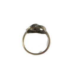 Bague PROMESSE Deux ors en or jaune et or blanc avec diamant et saphir - Castafiore