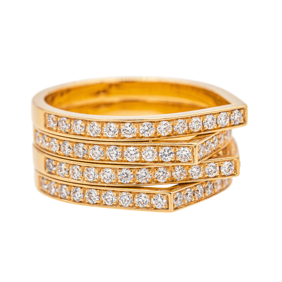 Bague REPOSSI "Antifer" en or rose et diamants - Castafiore