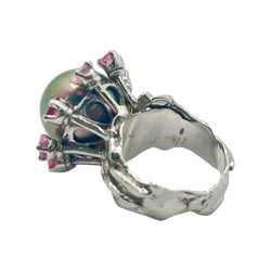 Bague ROLAND SCHAD en or blanc perle - Castafiore