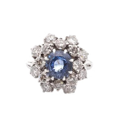Bague Saphir vintage en or jaune - Castafiore