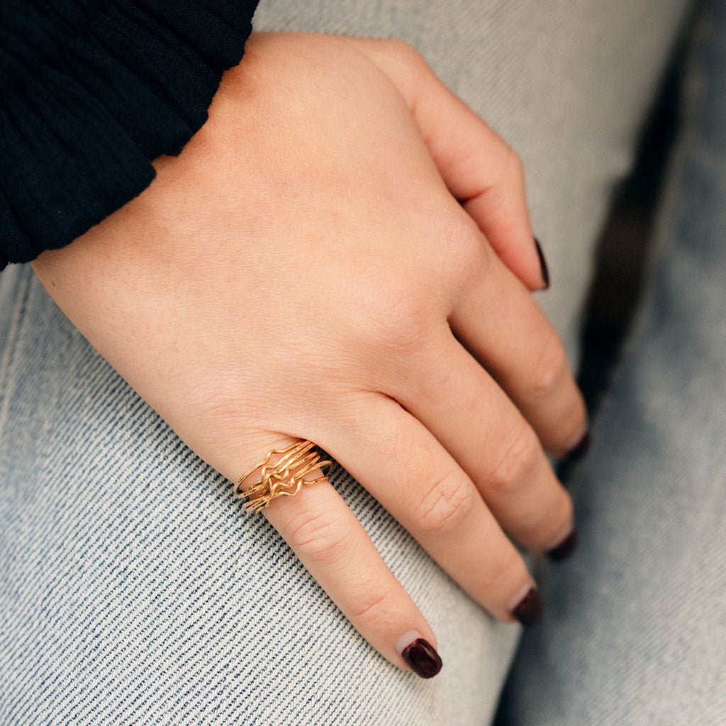 Bague semainier en or jaune - Castafiore