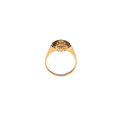 Bague sentimentale Augis, médaille d'amour en or jaune - Castafiore
