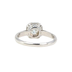 Bague solitaire Art Déco en or blanc et diamant 0,5ct - Castafiore