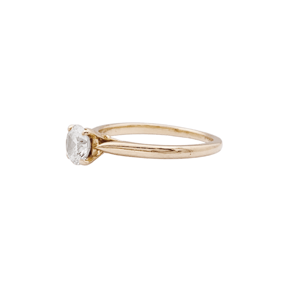 Bague Solitaire CARTIER "1895" en or jaune et diamant - Castafiore