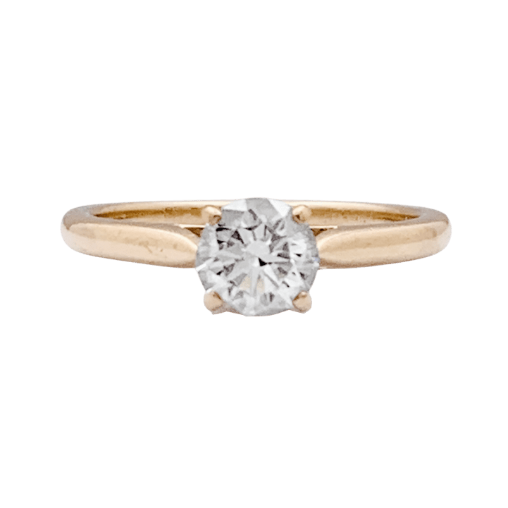 Bague Solitaire CARTIER "1895" en or jaune et diamant - Castafiore