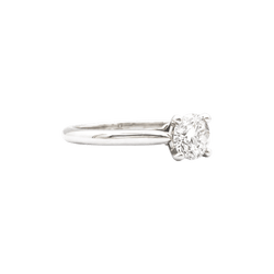 Bague Solitaire CARTIER "1895" en platine et diamant - Castafiore