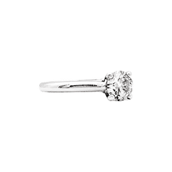Bague Solitaire CARTIER "1895" en platine et diamant - Castafiore