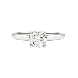 Bague Solitaire CARTIER "1895" en platine et diamant - Castafiore