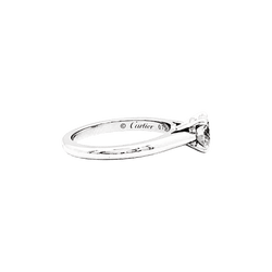 Bague Solitaire CARTIER "1895" en platine et diamant - Castafiore