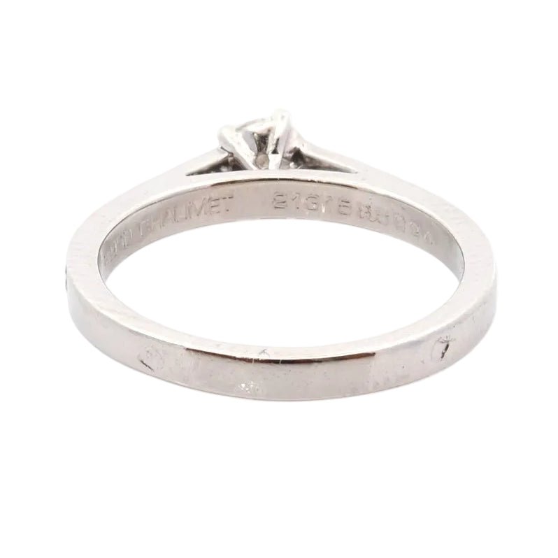 Bague Solitaire CHAUMET en platine et diamants - Castafiore