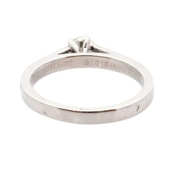 Bague Solitaire CHAUMET en platine et diamants - Castafiore
