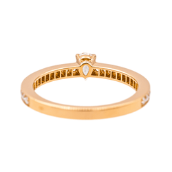 Bague Solitaire CHAUMET "Joséphine Éclat d'Éternité" en or rose et diamants - Castafiore