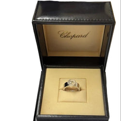 Bague Solitaire CHOPARD "Happy Diamonds" en or blanc et diamant - Castafiore