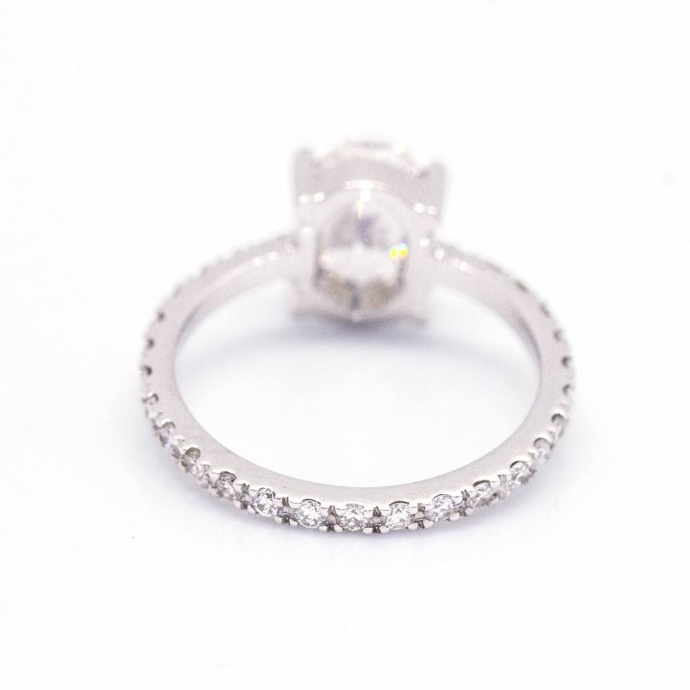 Bague solitaire de fiançailles avec diamant - Castafiore