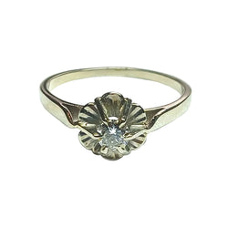 Bague solitaire diamant 0,17 carats - Castafiore