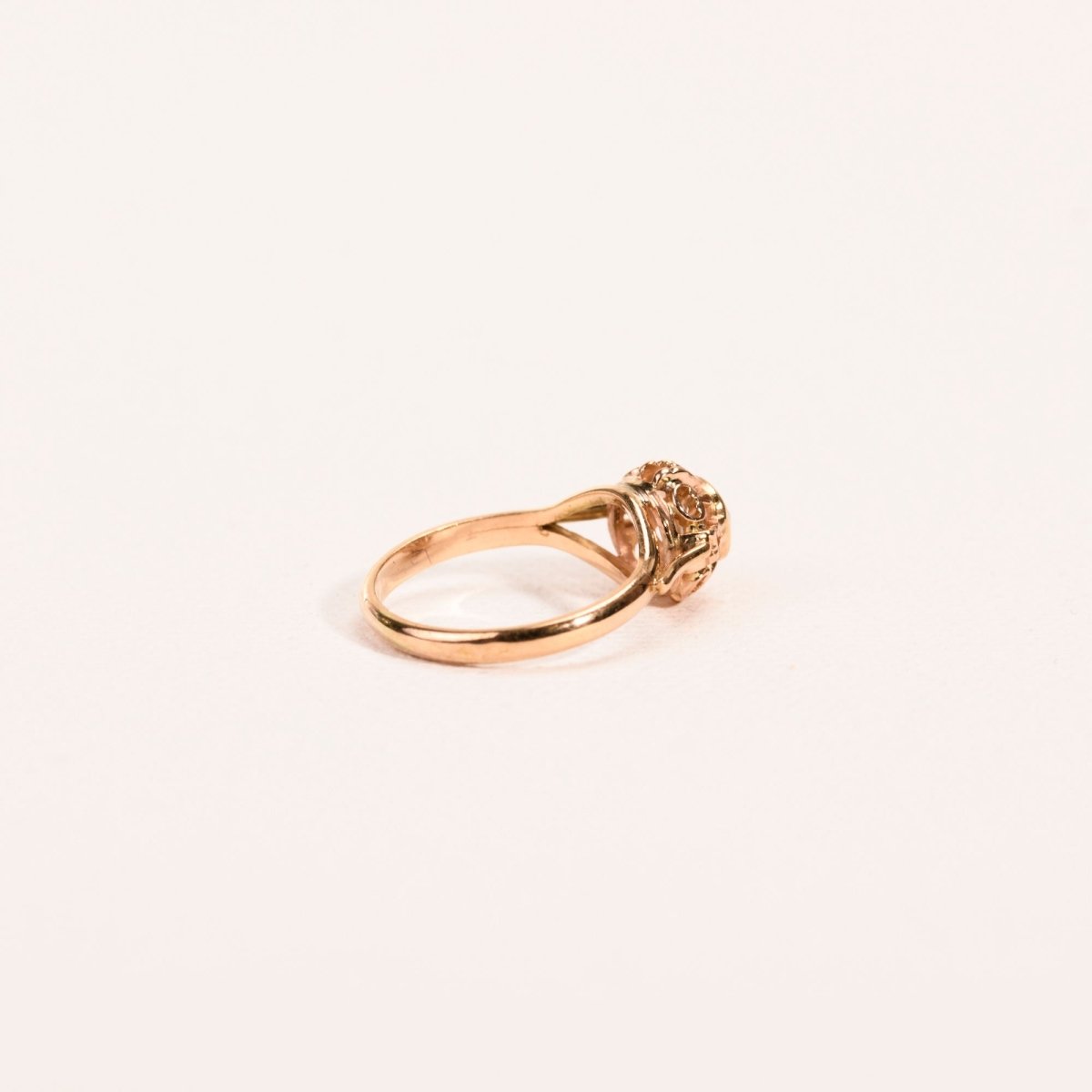 Bague solitaire diamant en or rose - Castafiore