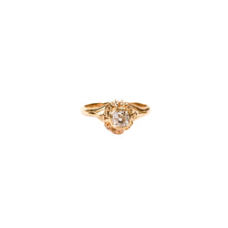Bague solitaire diamant en or rose - Castafiore