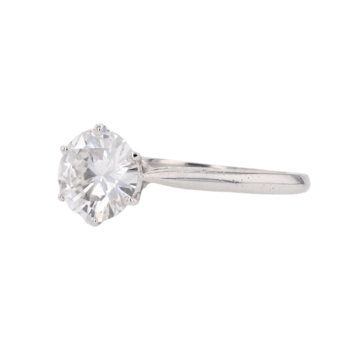 Bague Solitaire en or blanc et diaamnts - Castafiore