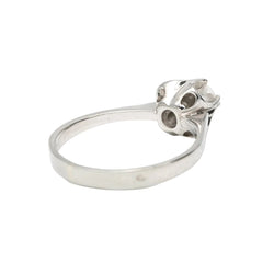 Bague Solitaire en or blanc et diamant - Castafiore