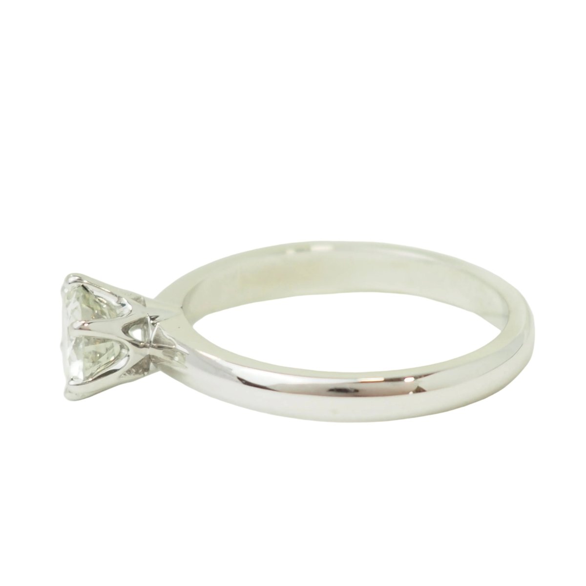 Bague Solitaire en or blanc et diamant - Castafiore