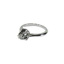 Bague Solitaire en or blanc et diamant - Castafiore