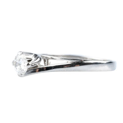 Bague Solitaire en or blanc et diamant - Castafiore