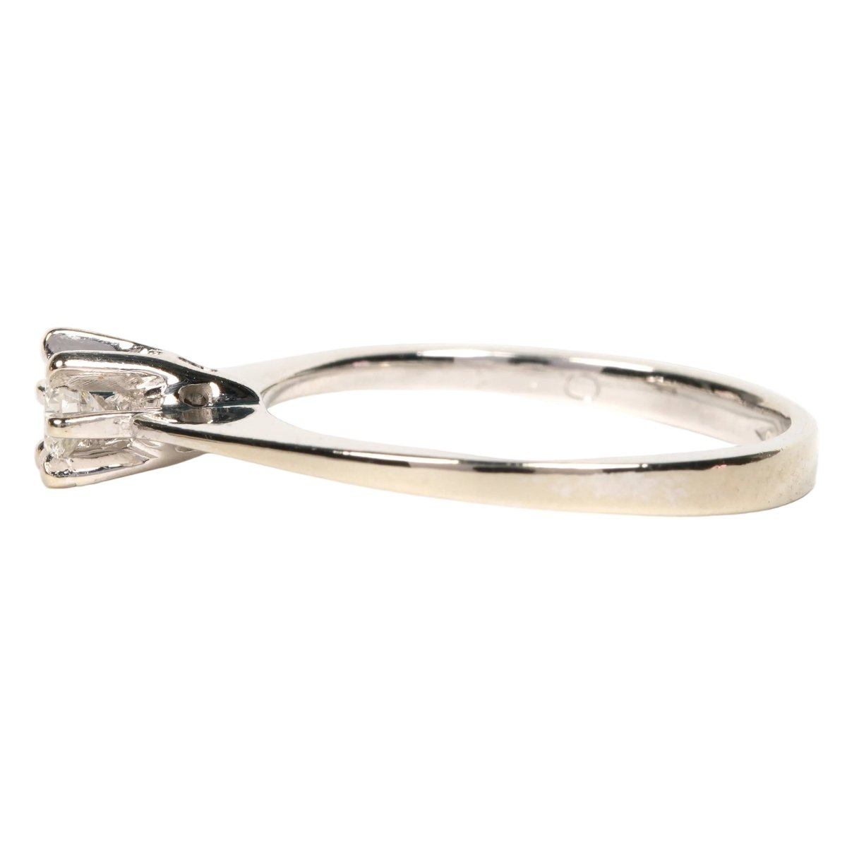 Bague Solitaire en or blanc et diamant - Castafiore