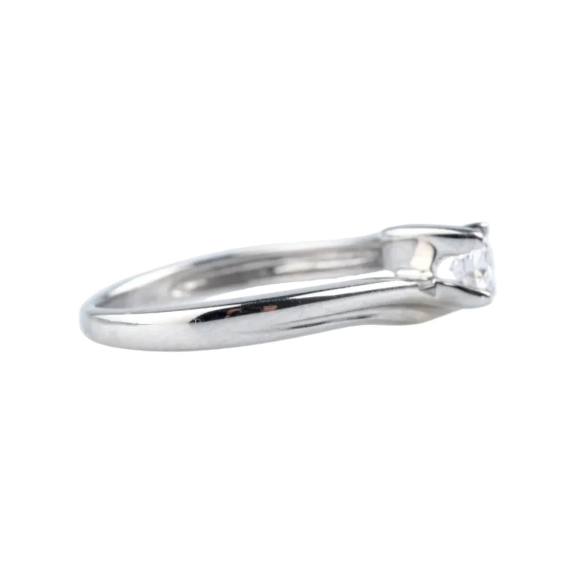 Bague Solitaire en or blanc et diamant - Castafiore
