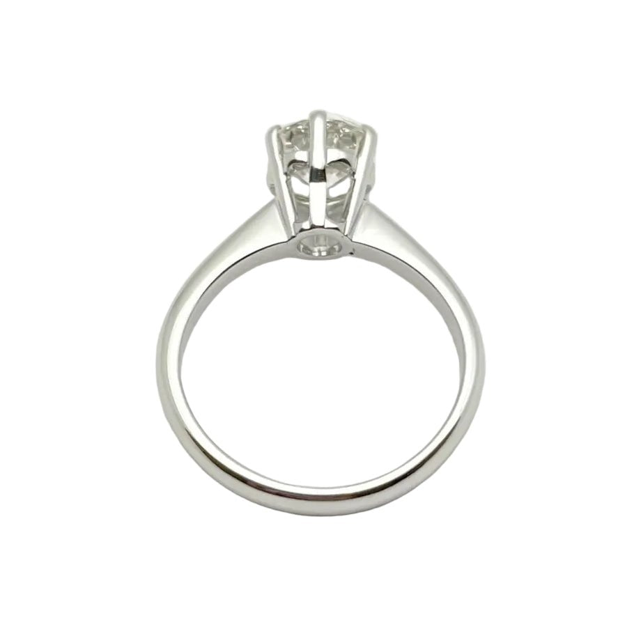 Bague Solitaire en or blanc et diamant - Castafiore