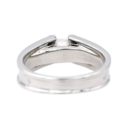 Bague Solitaire en or blanc et diamant - Castafiore