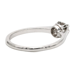 Bague Solitaire en or blanc et diamant - Castafiore