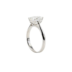 Bague Solitaire en or blanc et diamant - Castafiore
