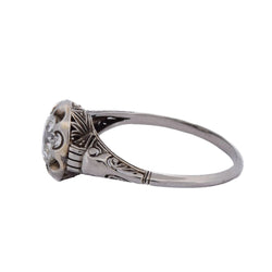 Bague Solitaire en or blanc et diamant - Castafiore
