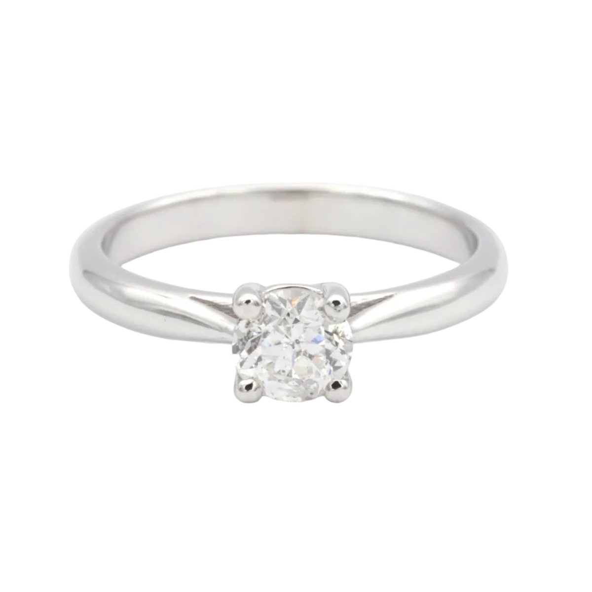 Bague Solitaire en or blanc et diamant - Castafiore