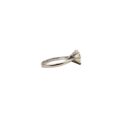 Bague Solitaire en or blanc et diamant - Castafiore