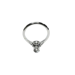 Bague Solitaire en or blanc et diamant - Castafiore