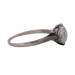 Bague Solitaire en or blanc et diamant - Castafiore