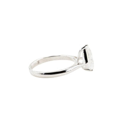 Bague Solitaire en or blanc et diamant - Castafiore