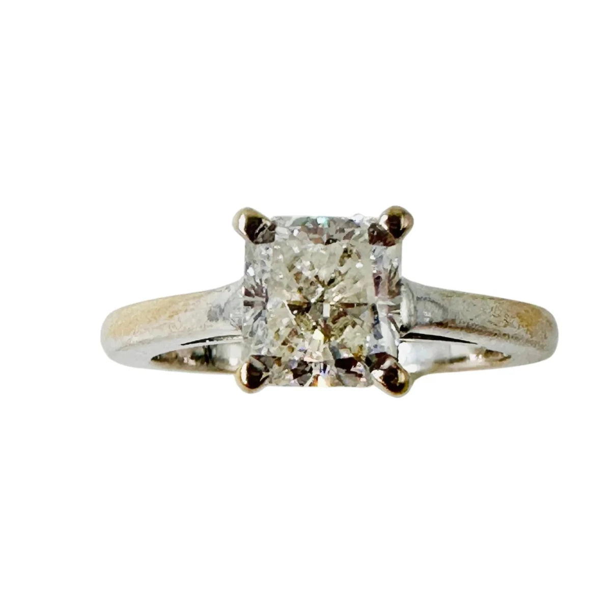 Bague Solitaire en or blanc et diamant - Castafiore
