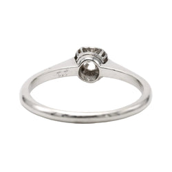 Bague Solitaire en or blanc et diamant - Castafiore