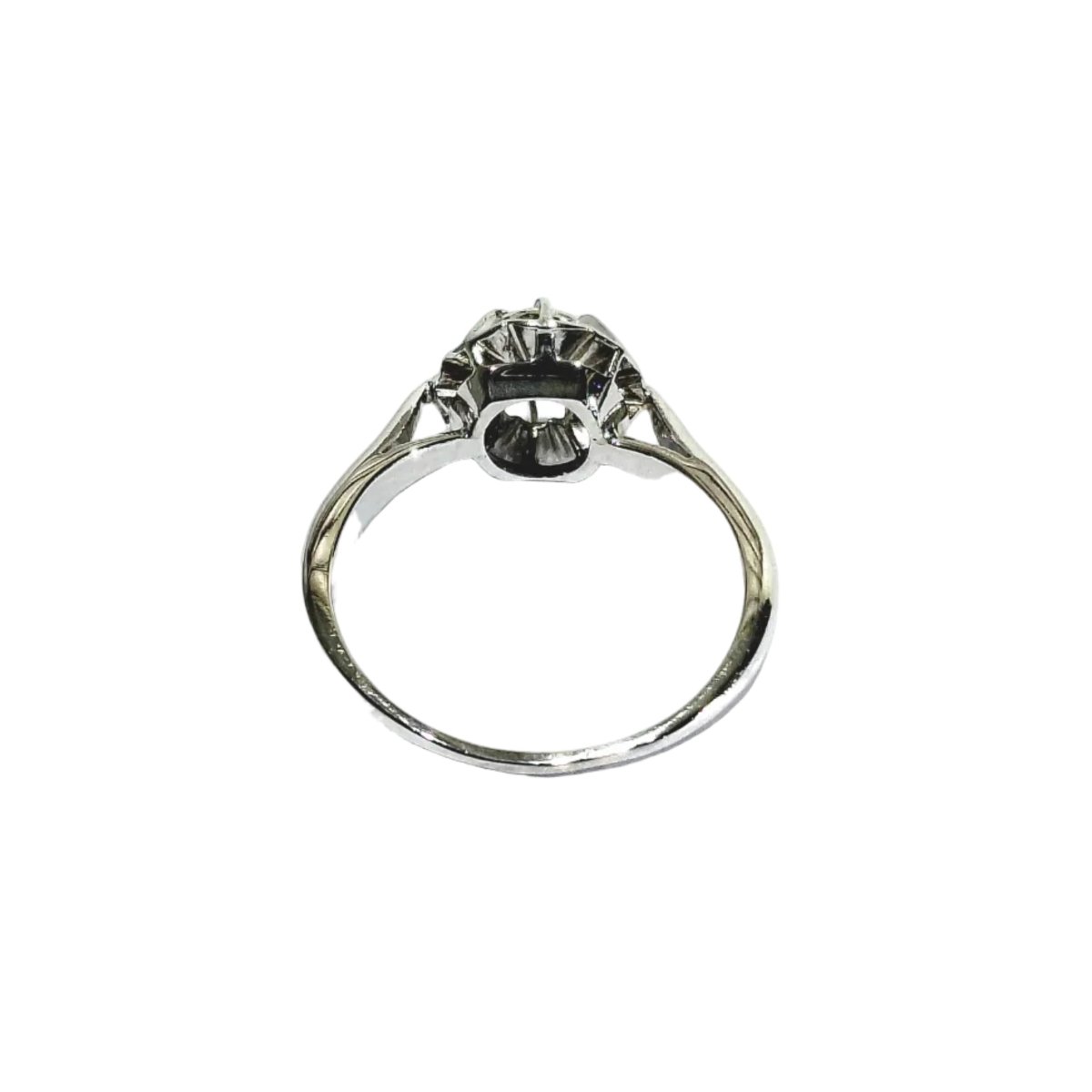 Bague Solitaire en or blanc et diamant - Castafiore