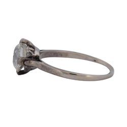 Bague Solitaire en or blanc et diamant - Castafiore
