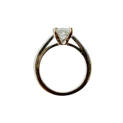 Bague Solitaire en or blanc et diamant - Castafiore