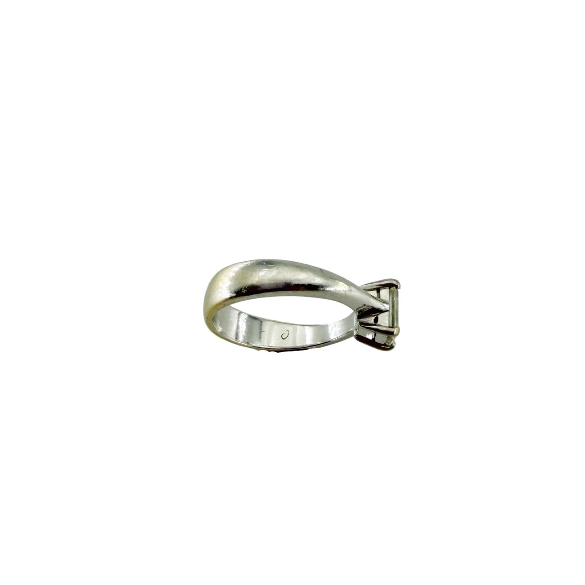 Bague Solitaire en or blanc et diamant - Castafiore