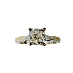 Bague Solitaire en or blanc et diamant - Castafiore